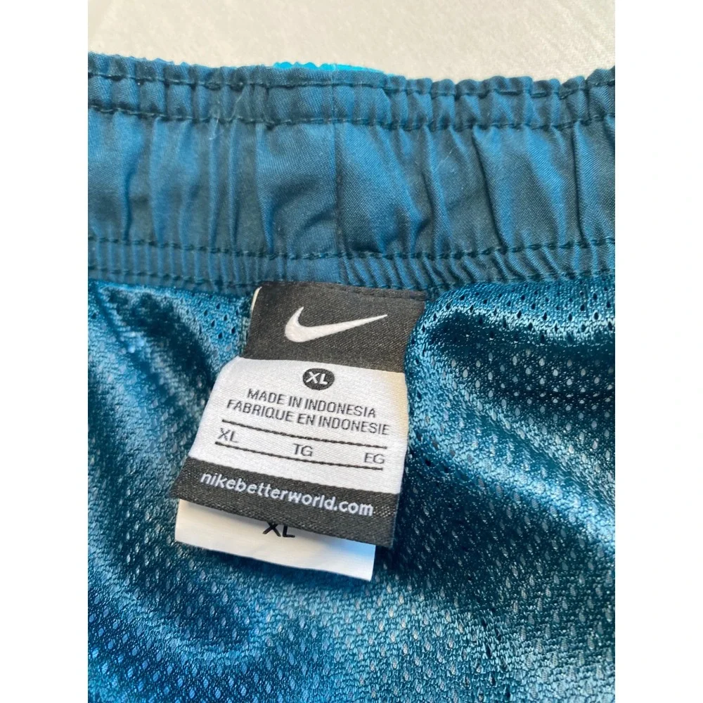 Nike Swim Mens Teal Blue Abstract Print Board Shorts NESS4382 XL